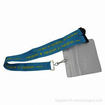 Jacquard Weaved Lanyard with Single/Two Layers, Various Types of Attachment are Available